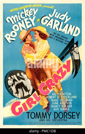 Mickey Rooney, Judy Garland, Girl Crazy (MGM, 1943). Référence de fichier affiche #  33595 384 THA Banque D'Images