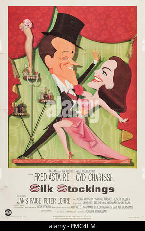 Fred Astaire, Cyd Charisse, bas de soie (MGM, 1957). Référence de fichier affiche #  33595 712 THA Banque D'Images