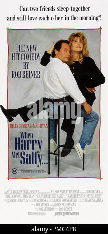 Billy Crystal, Meg Ryan, Quand Harry rencontre Sally (Distribution Hoyts, 1989). Référence de fichier affiche #  33595 918THA Banque D'Images