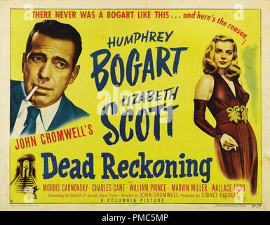 Humphrey Bogart, Lizabeth Scott, Dead Reckoning (Columbia, 1947). Référence de fichier #  33635 178 THA Poster Banque D'Images