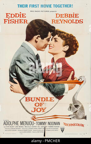 Eddie Fisher, Debbie Reynolds, paquet de joie (RKO, 1957). Référence de fichier affiche #  33636 461THA Banque D'Images