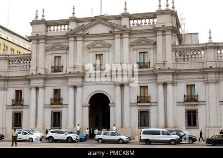 Le Palais de la Moneda, Santiago, Chili Banque D'Images