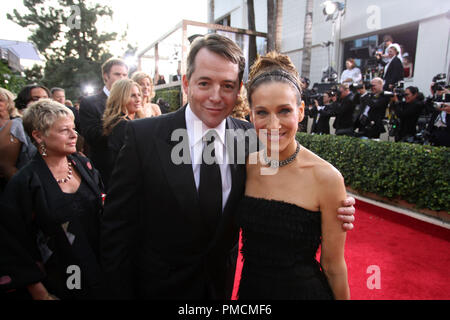 Les arrivées à "La 63e Golden Globe Awards annuels Matthew Broderick, Sarah Jessica Parker 01-16-2006 Référence #  1081 029PLX pour un usage éditorial uniquement - Banque D'Images