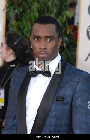 Hollywood Foreign Press Association présente le 'Golden Globe Awards 2007 - 64e conférence annuelle' (Arrivées) Sean 'P. Diddy' Combs 1-15-07 Banque D'Images