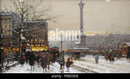 Eugene Galien-Laloue - Place De La Bastille 06 Banque D'Images