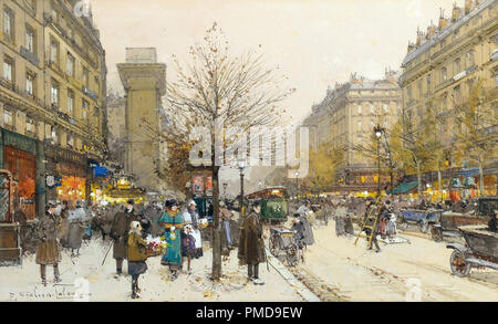 Eugene Galien-Laloue - Porte St Denis 01 Banque D'Images