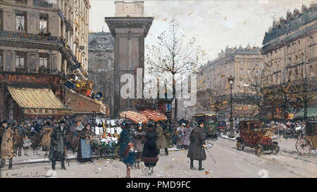 Eugene Galien-Laloue - Porte St Denis 15 Banque D'Images