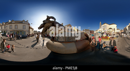 Vue panoramique à 360° de Mouton géant et Agnus Horribilis de Marc Morvan Ploneour Lanvern mgp36