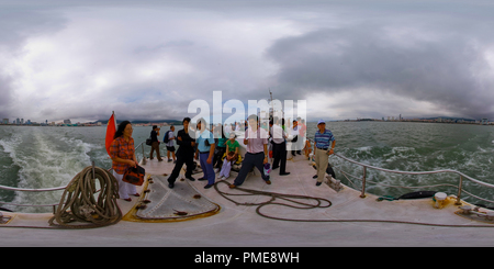 Vue panoramique à 360° de Weihai Liugong Island Ferry 1