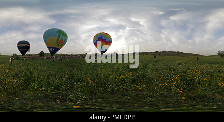 Vue panoramique à 360° de Festival de montgolfières 2010 Ruhama