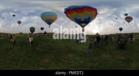 Vue panoramique à 360° de Festival de montgolfières 2010 Ruhama