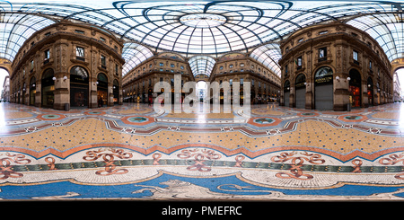 Vue panoramique à 360° de Galerie Vittorio Emanuele II