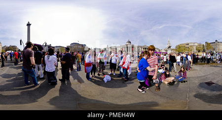 Vue panoramique à 360° de Trafalgar Square London 4