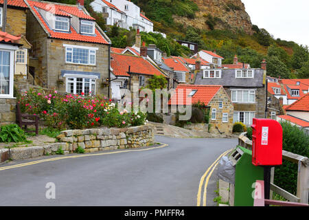 Runswick Bay, North Yorkshire Moors, England UK Banque D'Images