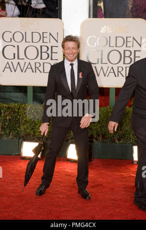 Nommé pour la MEILLEURE PERFORMANCE PAR UN ACTEUR DANS UNE SÉRIE TÉLÉVISÉE - Drame pour son rôle dans "Le Mentalist" (CBS), acteur Simon Baker assiste à la 67e assemblée annuelle Golden Globes Awards au Beverly Hilton à Beverly Hills, CA Dimanche, 17 janvier 2010. Banque D'Images