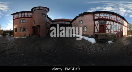 Vue panoramique à 360° de - Leinefelde Brüssel | l'Eichsfeld - Burg - Bodenstein Innenhof