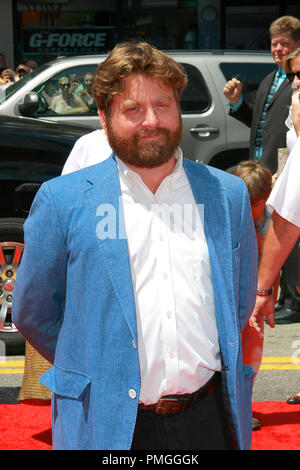 Zach Galifianakis lors de la première mondiale de Disney Pictures' G-Force'- arrivants tenue au El Capitan Theatre à Hollywood, CA, le 19 juillet 2009. Photo par : Joseph Martinez/PictureLux 30045 Numéro de référence de dossier 55PLX pour un usage éditorial uniquement - Tous droits réservés Banque D'Images