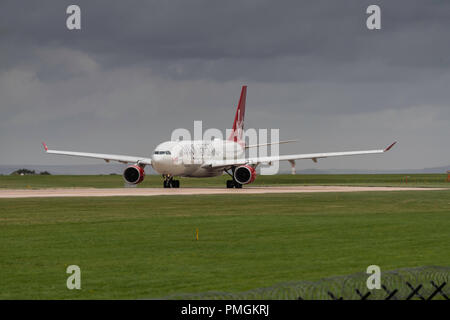 L'aéroport de Manchester en Angleterre Banque D'Images