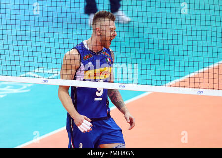 Firenze, Italie. 18 Sep, 2018. IVAN ZAÏTSEV L'ITALIE CONTRE LA SLOVÉNIE AUX CHAMPIONNATS DU MONDE DE VOLLEY-BALL MASCULIN 18 septembre 2018 Florence, Crédit : Filippo Rubin/Alamy Live News Banque D'Images