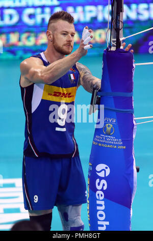 Firenze, Italie. 18 Sep, 2018. IVAN ZAÏTSEV L'ITALIE CONTRE LA SLOVÉNIE AUX CHAMPIONNATS DU MONDE DE VOLLEY-BALL MASCULIN 18 septembre 2018 Florence, Crédit : Filippo Rubin/Alamy Live News Banque D'Images