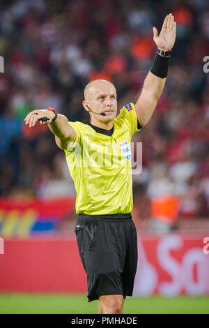 Belgrade, Serbie. 17 Sep, 2018. Szymon arbitre Marciniak de PolandUEFA football Ligue des Champions, l'étoile rouge de Belgrade contre Napoli, Belgrade, Serbie. Credit : Nikola Krstic/Alamy Live News Banque D'Images