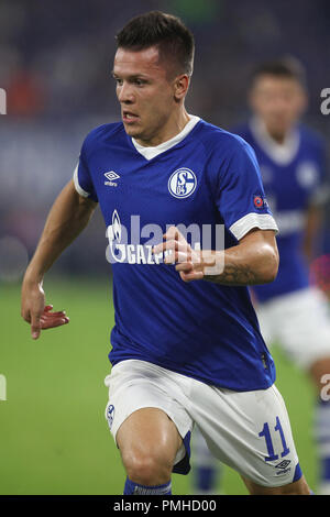 Gelsenkirchen, Allemagne. 18 Sep, 2018. 18.09.2018, saison 2018/2019, Football, Ligue des Champions, 1. journée - FC Schalke 04 - FC Porto Yevhen KONOPLYANKA (FC Schalke 04) | Le monde d'utilisation : dpa Crédit/Alamy Live News Banque D'Images