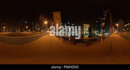 Vue panoramique à 360° de Marina de Dubaï