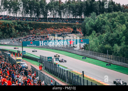 Grand Prix de Belgique 2018 Photos d'Action Banque D'Images