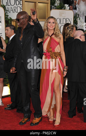 Heidi Klum & Seal à la 68e assemblée annuelle Golden Globe Awards au Beverly Hilton Hotel. Le 16 janvier 2011 Beverly Hills, CA Photo par CCR / PictureLux 30825 Numéro de référence de dossier 142 pour un usage éditorial uniquement - Tous droits réservés Banque D'Images