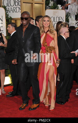 Heidi Klum & Seal à la 68e assemblée annuelle Golden Globe Awards au Beverly Hilton Hotel. Le 16 janvier 2011 Beverly Hills, CA Photo par CCR / PictureLux 30825 Numéro de référence de dossier 143 pour un usage éditorial uniquement - Tous droits réservés Banque D'Images