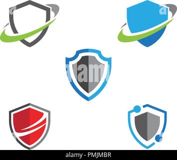 Symbole de protection modèle logo vector illustration design Illustration de Vecteur