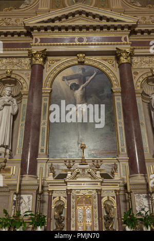 Budapest, Hongrie - 3 août, 2018 : Détails de l'intérieur.St. Stephen Basilica Banque D'Images