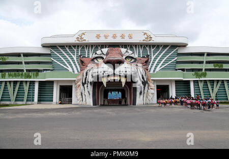 Le zoo de Central à Pyongyang en Corée Banque D'Images