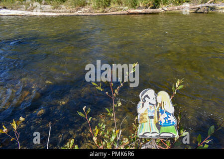 Bertha Creek en Alaska Banque D'Images