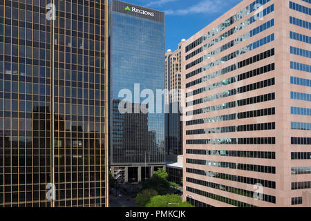 Immeubles de bureaux du centre-ville de Birmingham en Alabama Banque D'Images