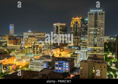 Toits de Birmingham, Alabama. Banque D'Images
