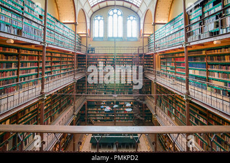 Amsterdam, May 22 : vue de l'intérieur du musée Rijksmuseum le Jul 22, 2017 à Amsterdam, Pays-Bas Banque D'Images