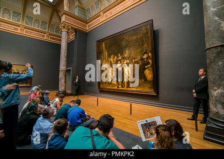 Amsterdam, May 22 : vue de l'intérieur du musée Rijksmuseum le Jul 22, 2017 à Amsterdam, Pays-Bas Banque D'Images