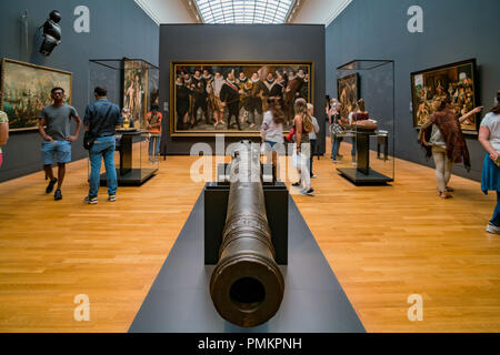 Amsterdam, May 22 : vue de l'intérieur du musée Rijksmuseum le Jul 22, 2017 à Amsterdam, Pays-Bas Banque D'Images