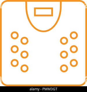 L'icône de l'échelle - Contours illustration d'une échelle de l'icône pour le web - orange Illustration de Vecteur