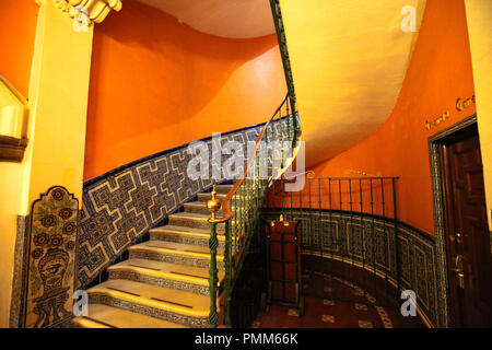 Colorés et typiques de l'architecture mexicaine intérieur de maison Banque D'Images