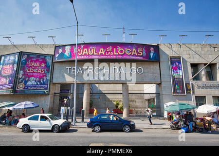 La ville de Mexico, Mexique-20 Avril 2018 : Teatro Hidalgo entrée principale Banque D'Images