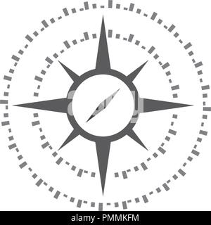 Modèle Compass Logo Icône vecteur illustration design Illustration de Vecteur