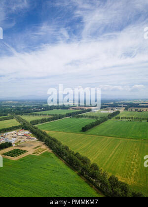 Phography aérienne de Hokkaido, Japon Banque D'Images