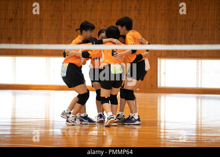 Volley-ball (Junior High School Student) Banque D'Images