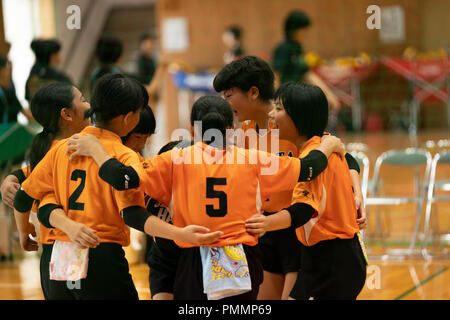 Volley-ball (Junior High School Student) Banque D'Images