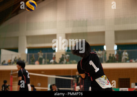 Volley-ball (Junior High School Student) Banque D'Images