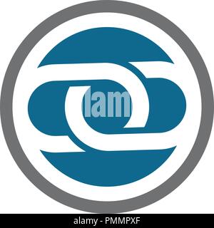 L'unité abstraite d'entreprise d'affaires modèle de conception de logo Vector Illustration de Vecteur