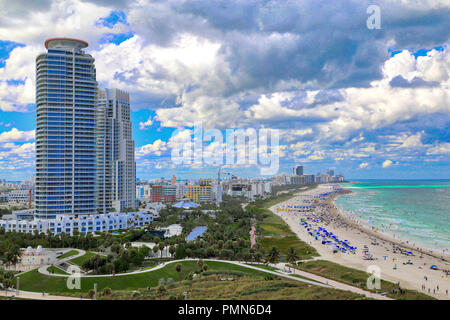 Le port de Miami, USA par une belle journée ensoleillée Banque D'Images