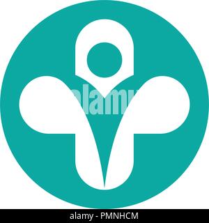 Médicaux de santé modèle Logo design illustration vectorielle Illustration de Vecteur